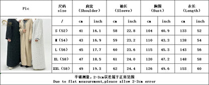 Winter Thicken Abaya for Women - Muslim Eid Long Robe Kaftan for Ramadan and Dubai Style 2025