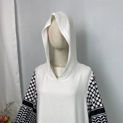 Ramadan Hooded Abaya Dress For Women – Modest Turkey Kaftan Islamic Hijab Robe Dubai Style