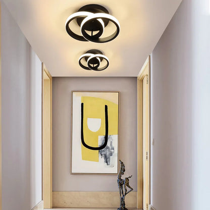 Modern Square LED Ceiling Light - Small Aisle Lamp with Adjustable Color Temperature