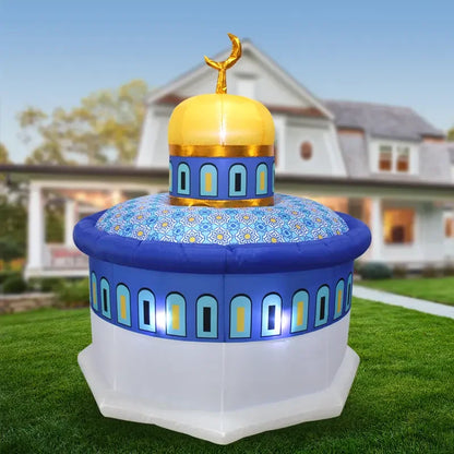 2024 New Ramadan Inflatable Islamic Castle Decoration – Outdoor Courtyard Glow Party Decor
