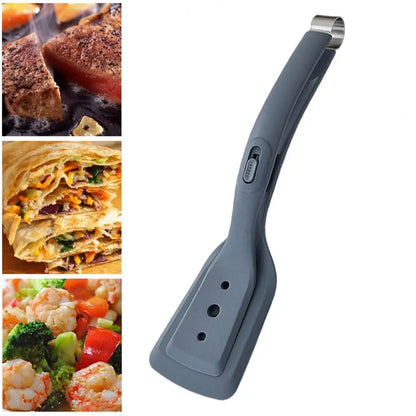 Versatile 2-in-1 Non-Stick Silicone Spatula with Ergonomic Handle for Outdoor Cooking