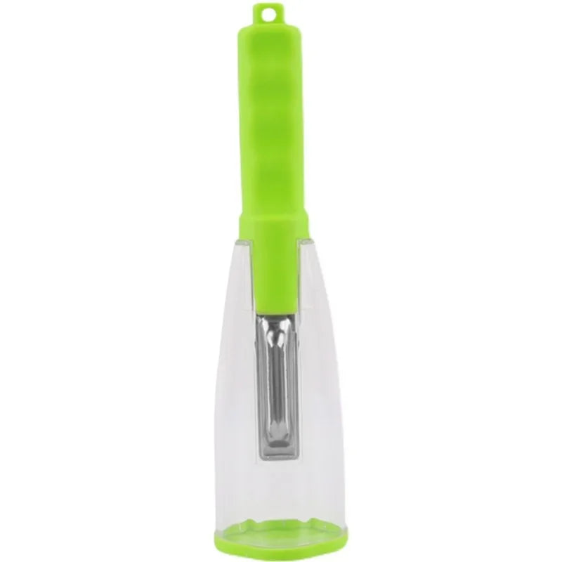 Stainless Steel Vegetable Peeler with Container – Multi-Purpose Kitchen Gadget