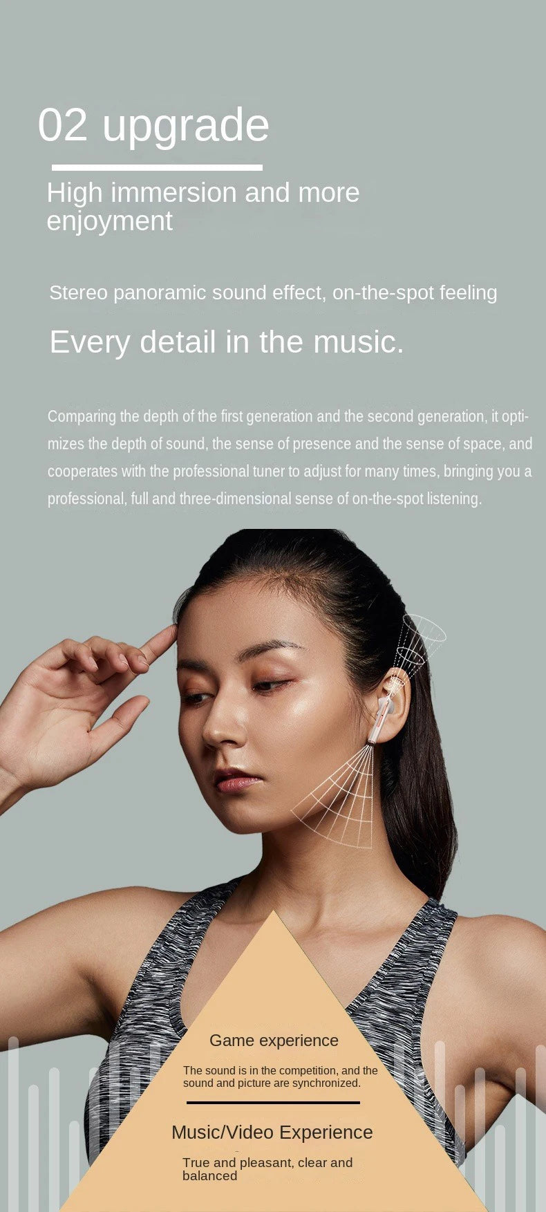 Wireless Bluetooth Earbuds – Noise-Canceling, Waterproof, In-Ear Sports Headphones