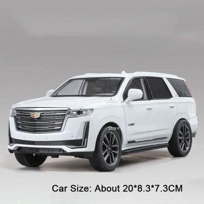 Diecast Escalade / Prado Model Car – Alloy Toy With Sound, Light, Opening Doors & Pull Back Function