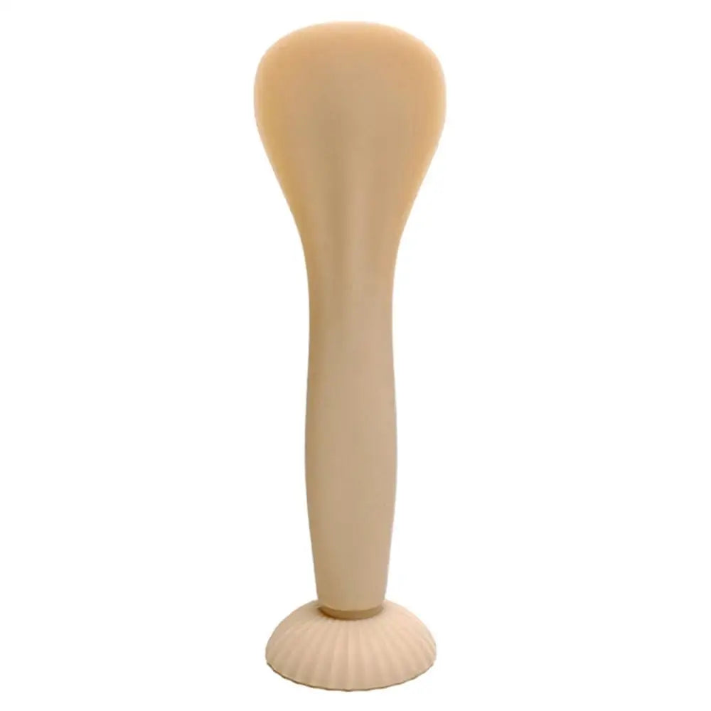 Diaper Cream Applicator Spatula – Flexible Silicone Baby Bum Brush with Suction Cup (Beige/Sky Blue)