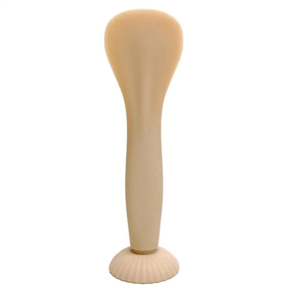 Diaper Cream Applicator Spatula – Flexible Silicone Baby Bum Brush with Suction Cup (Beige/Sky Blue)