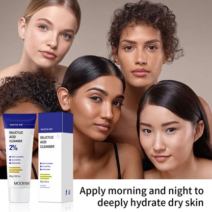 Salicylic Acid Facial Cleanser - Deep Cleaning & Moisturizing Face Wash (1/2/3pcs) - Korean Skincare