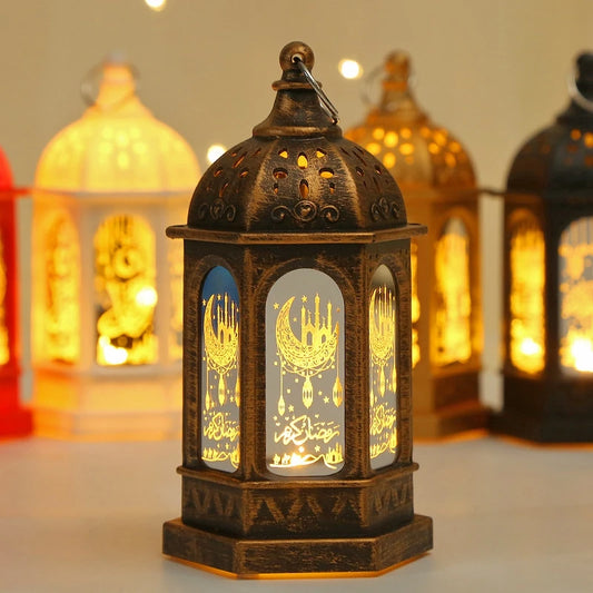 Eid Ramadan Candle Lamp – Hanging Pendant Lantern for 2025 Ramadan Decor & Party Supplies