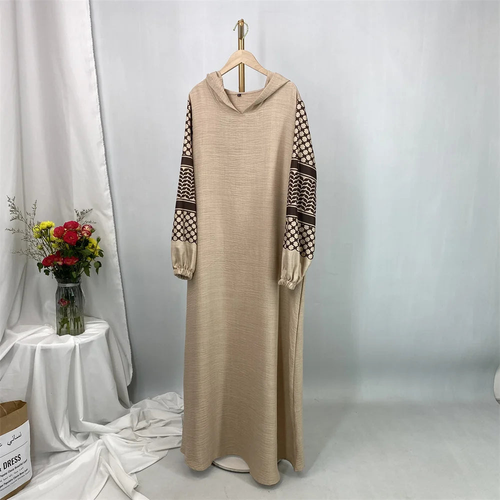 Ramadan Hooded Abaya Dress For Women – Modest Turkey Kaftan Islamic Hijab Robe Dubai Style