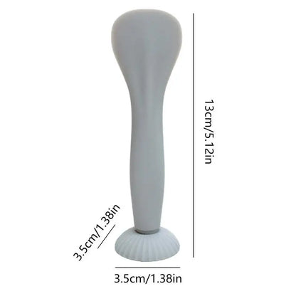 Diaper Cream Applicator Spatula – Flexible Silicone Baby Bum Brush with Suction Cup (Beige/Sky Blue)