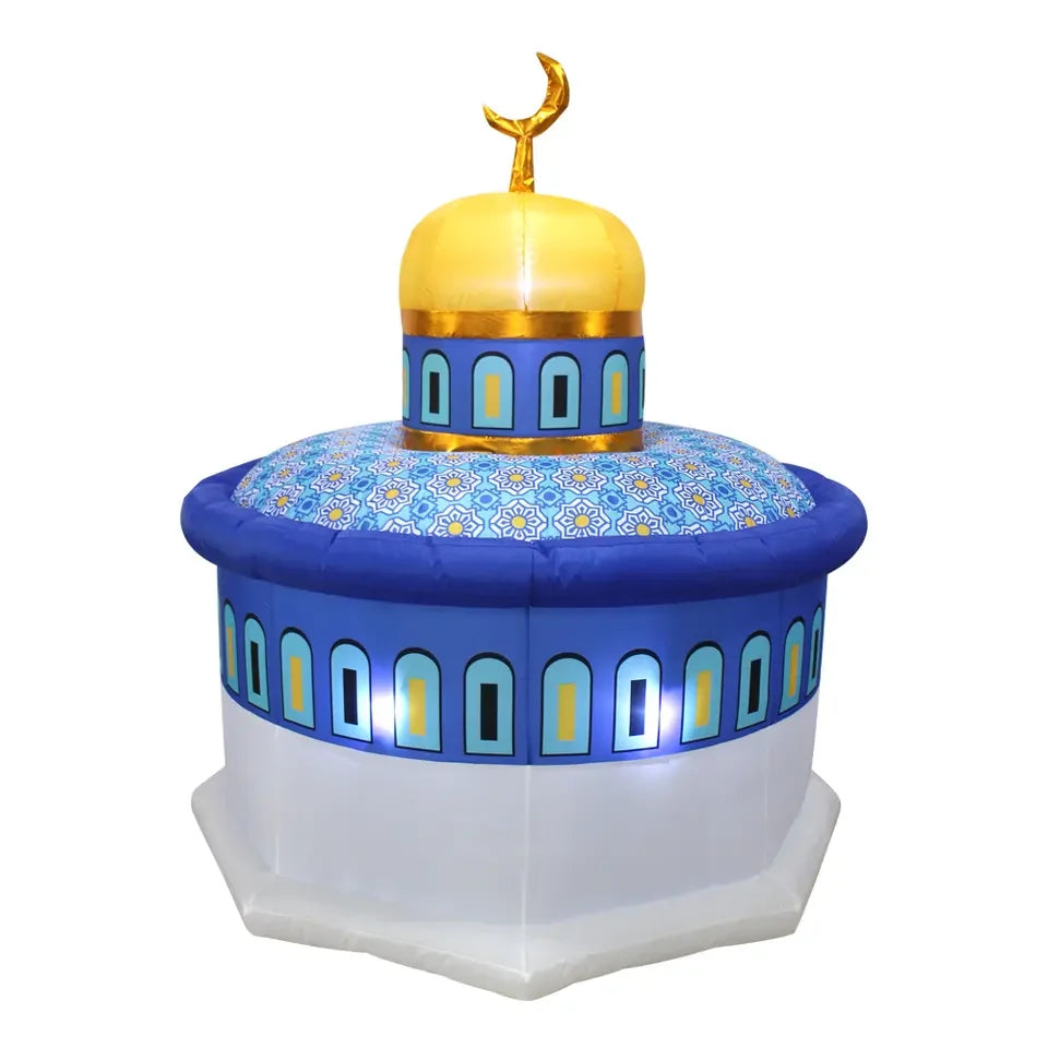 2024 New Ramadan Inflatable Islamic Castle Decoration – Outdoor Courtyard Glow Party Decor