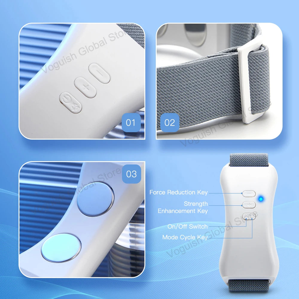 Vibration Chin-Up V Face Massager - EMS Double Chin Remover & V-Line Lifting Beauty Device