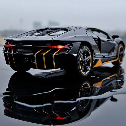1/32 Lambor Lp770 Diecast Alloy Car Model – Pull Back, Light & Sound, Toys For Kids And Collectors