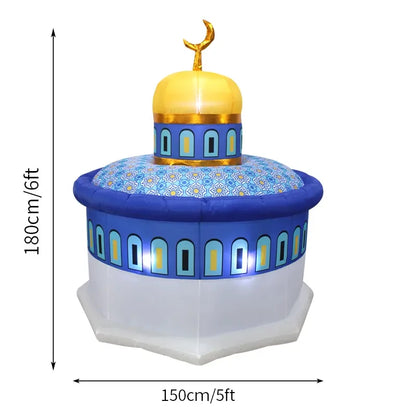 2024 New Ramadan Inflatable Islamic Castle Decoration – Outdoor Courtyard Glow Party Decor