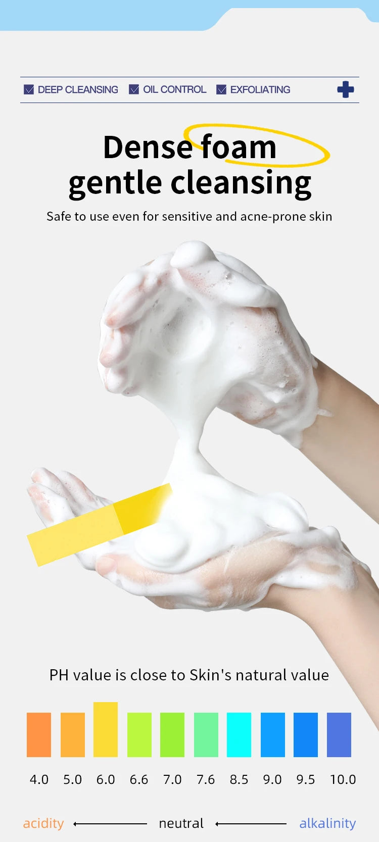 Salicylic Acid Facial Cleanser - Deep Cleaning & Moisturizing Face Wash (1/2/3pcs) - Korean Skincare