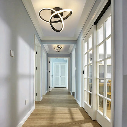 Modern Square LED Ceiling Light - Small Aisle Lamp with Adjustable Color Temperature