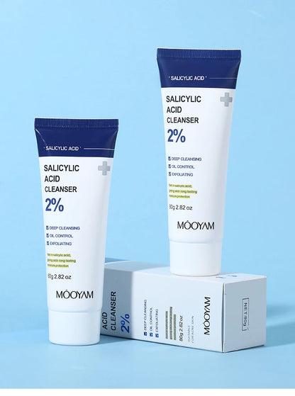 Salicylic Acid Facial Cleanser - Deep Cleaning & Moisturizing Face Wash (1/2/3pcs) - Korean Skincare