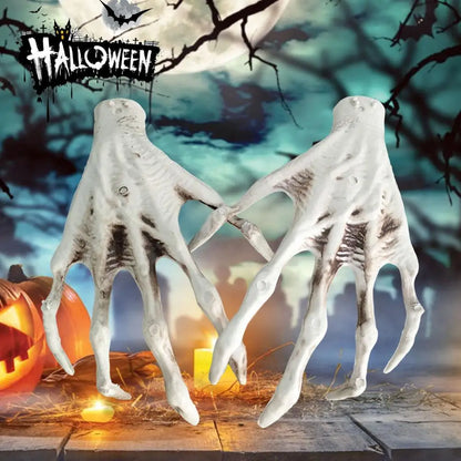 Realistic Life-Size Halloween Skeleton Hand – Spooky Haunted House Decor, Zombie Prop