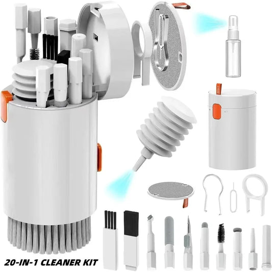 20-in-1 Multi-Functional Cleaning Tool Set for Cameras, Laptops, Phones, Keyboards, and Earphones