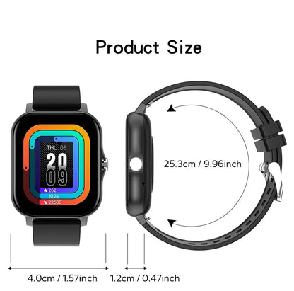 2024 Smartwatch for Men & Women – Full Touch Screen, Fitness Tracker, BT Call, Waterproof Sports Watch
