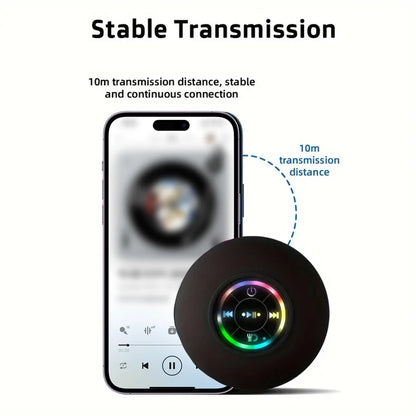 Portable Bluetooth Speaker – Waterproof, Mini Stereo with Suction Cup