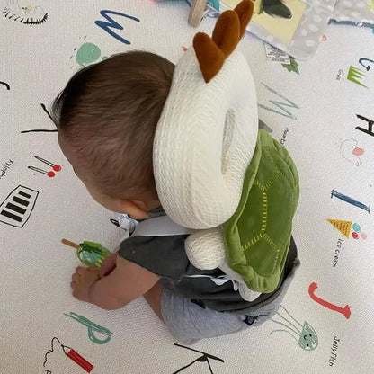 Baby Head Protector Backpack Pillow for Toddlers – Soft PP Cotton Cushion with Cartoon Designs
