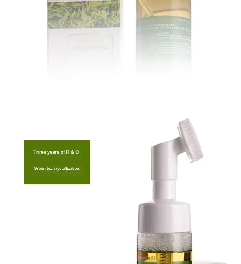 Green Tea Amino Acid Cleansing Mousse - 2-in-1 Face Cleanser & Makeup Remover, 150g