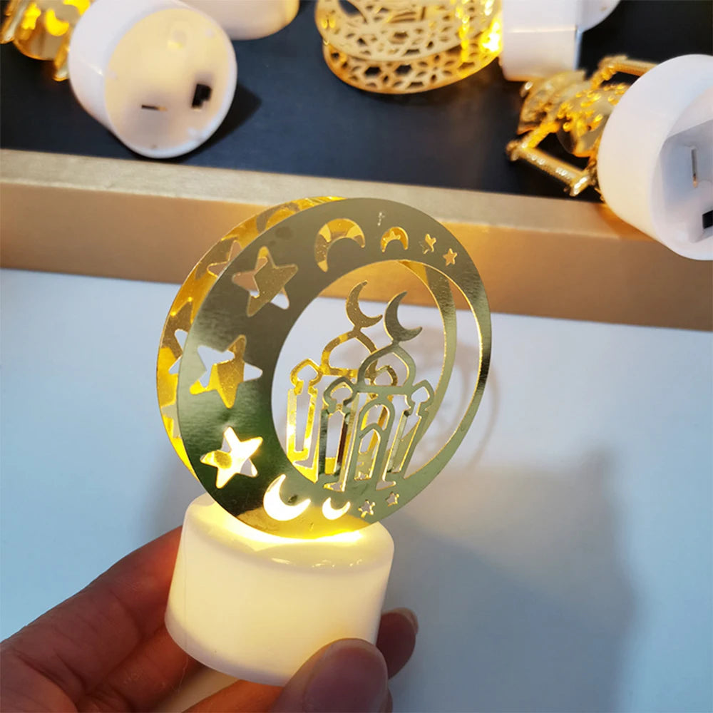 Eid Mubarak LED Candle Light – Ramadan Kareem Home Decoration