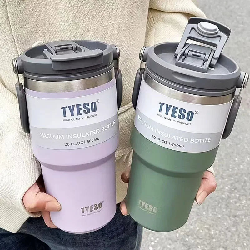 Stainless Steel Coffee Cup Thermos Bottle - Double-Layer Insulation Travel Mug