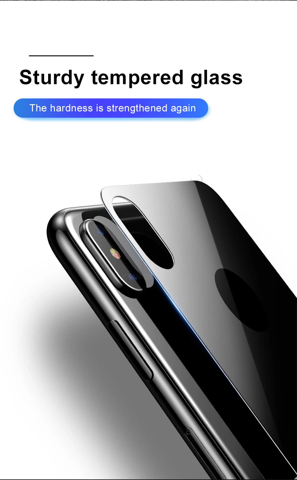 Tempered Glass Back Protector for iPhone 15/14/13 Pro Max - Anti-Scratch & Shatter