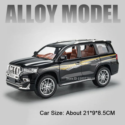 Diecast Escalade / Prado Model Car – Alloy Toy With Sound, Light, Opening Doors & Pull Back Function