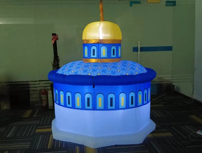 2024 New Ramadan Inflatable Islamic Castle Decoration – Outdoor Courtyard Glow Party Decor