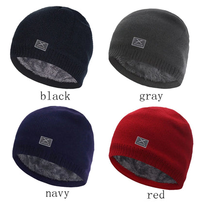 Unisex Winter Knitted Beanie Hat - Warm Skullies for Men & Women