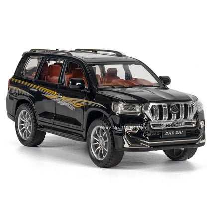 Diecast Escalade / Prado Model Car – Alloy Toy With Sound, Light, Opening Doors & Pull Back Function
