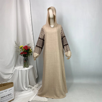 Ramadan Hooded Abaya Dress For Women – Modest Turkey Kaftan Islamic Hijab Robe Dubai Style