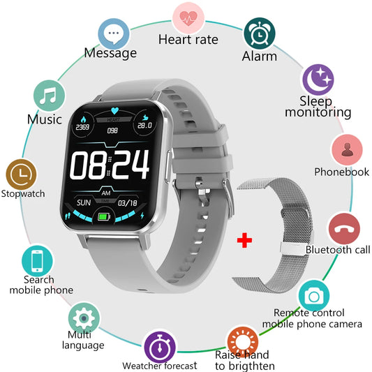 2024 Zordai DTX Smart Watch - Body Sleep Monitor, Heart Rate Tracker, IP67 Waterproof