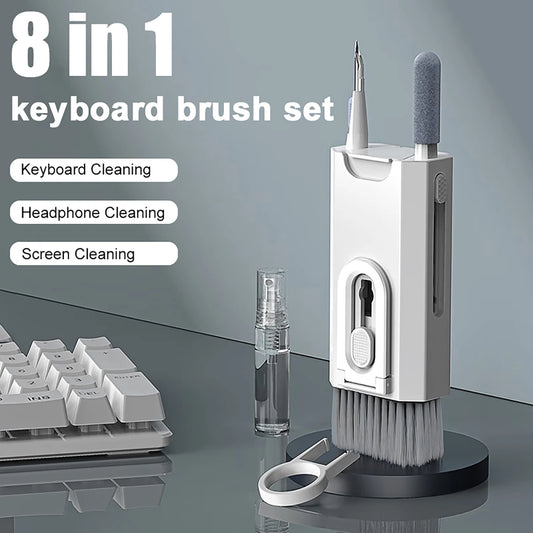 8-in-1 Computer Cleaning Kit for Keyboard, Earphones, Headphones & Screens