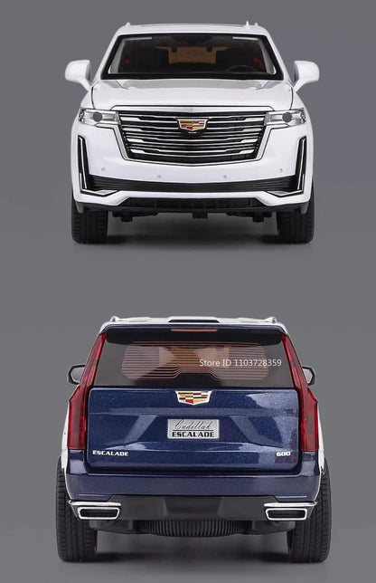 Diecast Escalade / Prado Model Car – Alloy Toy With Sound, Light, Opening Doors & Pull Back Function