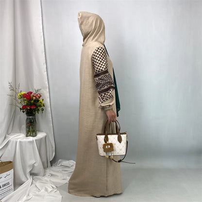 Ramadan Hooded Abaya Dress For Women – Modest Turkey Kaftan Islamic Hijab Robe Dubai Style