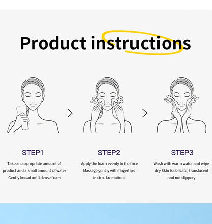 Salicylic Acid Facial Cleanser - Deep Cleaning & Moisturizing Face Wash (1/2/3pcs) - Korean Skincare