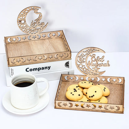 Wooden Pendant Eid Mubarak 2024 – Ramadan & Eid Decoration for Home
