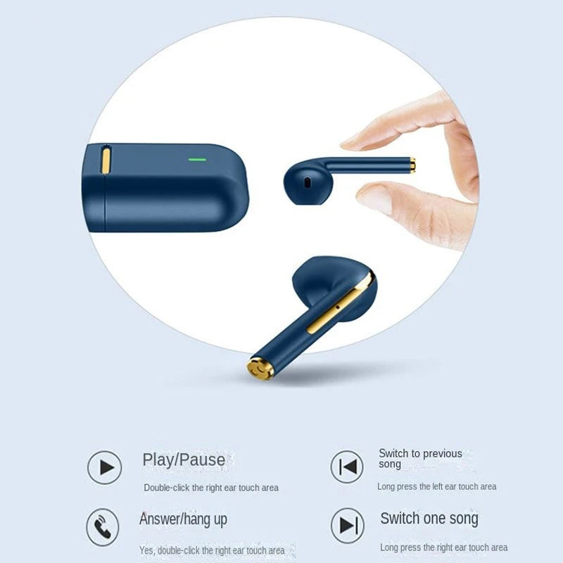 Wireless Bluetooth Earbuds – Noise-Canceling, Waterproof, In-Ear Sports Headphones