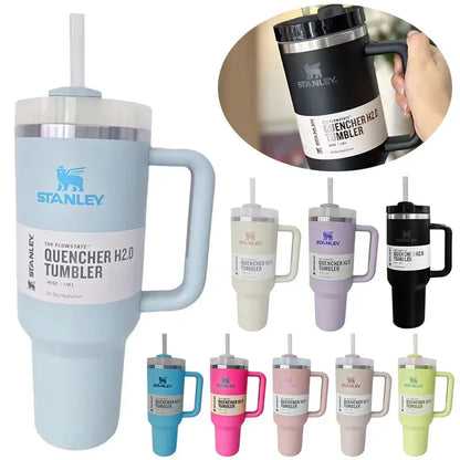 Stanley Adventure Quencher 30/40 oz Stainless Steel Tumbler with Handle & Straw – Large Capacity Insulated Travel Mug