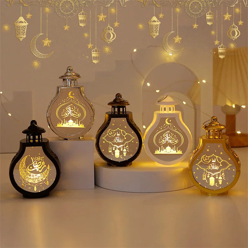 2024 LED Ramadan Lantern Light – Eid Mubarak Decoration for Home & Party