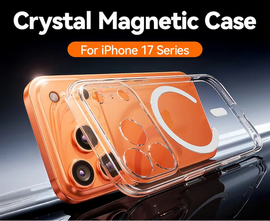 Magnetic Case For Iphone 17 16 Pro Max – Slim, Transparent, Wireless Charging Compatible