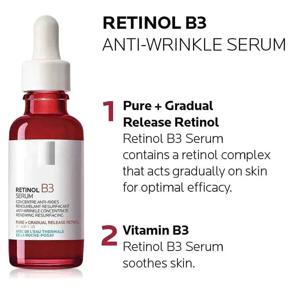 Original Effaclar Serum - Retinol B3, Pure Vitamin C10, Hyalu B5, Niacinamide 10, Cicaplast B5 Moisturizing Serum 30ml