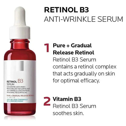 Original Effaclar Serum - Retinol B3, Pure Vitamin C10, Hyalu B5, Niacinamide 10, Cicaplast B5 Moisturizing Serum 30ml