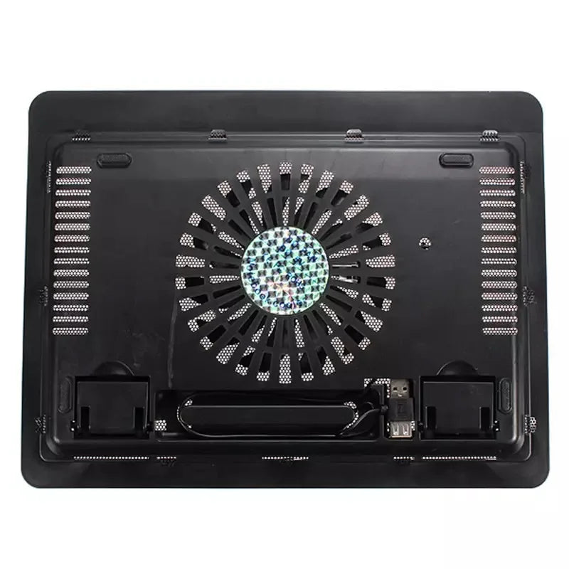 N19 Universal Laptop Cooling Pad - 10/12/14 Inch Radiator with Luminous Fan