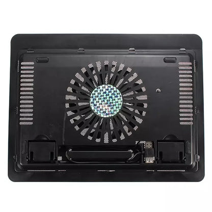 N19 Universal Laptop Cooling Pad - 10/12/14 Inch Radiator with Luminous Fan