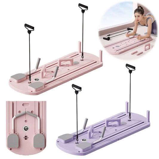 Multifunctional Fitness Board Push-Up & Ab Machine with Counter and Kneeling Mat
